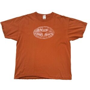 Vintage Texas Longhorns Shirt Mens XL Orange NCAA Football Anvil Graphic Y2K